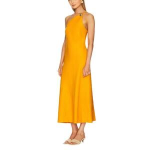 cult gaia | Dresses | Cult Gaia Raisa Papaya Gown Feather Long Orange |  Poshmark